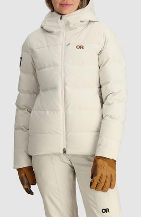 Outdoor Research Snowcrew Down Jacket in Oyster at Nordstrom, Size Small