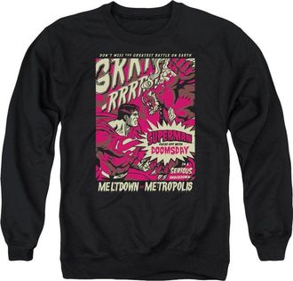 Gildan Superman Metropolis Meltdown Adult Crewneck Sweatshirt
