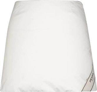 Prada Dames, Rokken, Wit, Maat: 2XS Katoen
