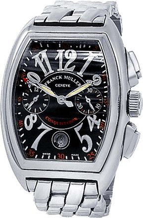 Franck Muller Pre-owned Franck Muller Conquistador Chronograph Automatic Black Dial Mens Watch 8001 CC