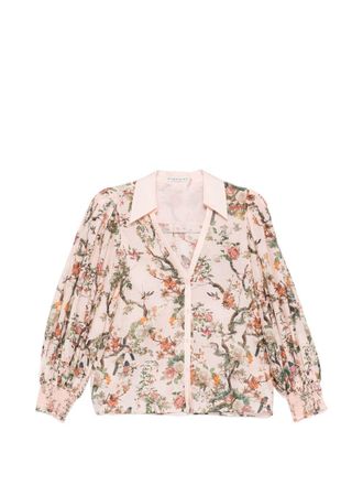 Alice & Olivia Alice + Olivia Womens Charis Printed Blouse