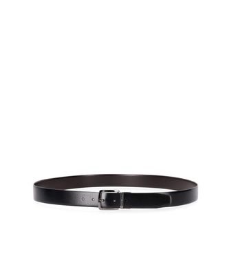 Emporio Armani Black Dark Brown Reversible Belt
