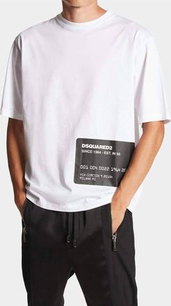 Dsquared2 Loose Fit T-Shirt In White