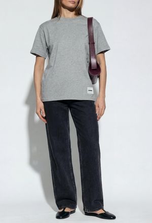 Jil Sander Set Of Three T-shirts With Logo, Womens, Multicolour