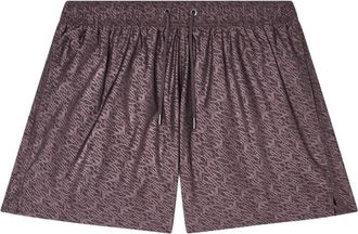 Emporio Armani Swim Shorts - Heren - Strandmode - Paars - 2XL - Polyester - Badmode