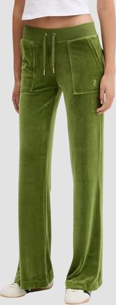 OEM Pantalones Deportivos Juicy Couture Layla De Tiro Bajo Para Mujer, Color Verde Oliva, Talla S