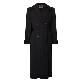 Alberta Ferretti Elegant Jas - Dames - Jas met riem - Zwart - L - Jassen
