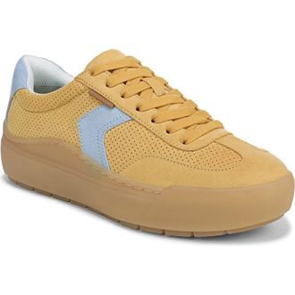Dr. Scholls Time Off Win Low Top Sneaker in Yellow Perforated at Nordstrom, Size 10