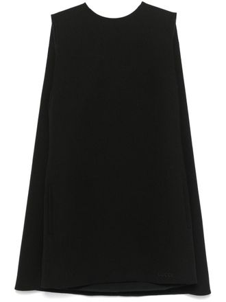 Gucci Wollen cr&ecirc;pe mini-jurk - Zwart