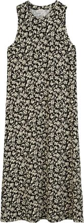 Marc O'Polo Abito midi smanicato a fiori - Nero