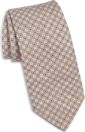 BOSS Silk Tie in Light Beige at Nordstrom