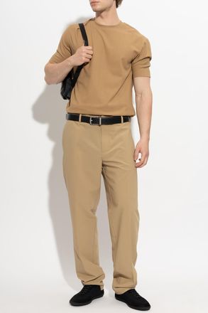 Emporio Armani T-shirt With Logo, Mens, Brown