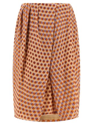 Dries Van Noten Multicolor Saronga Bis Skirt