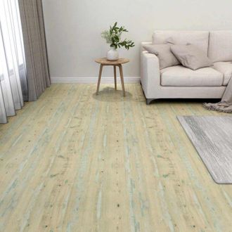 vidaXL vidaXL Tavole per Pavimenti 55 pcs Marrone Chiaro 5,11 m&sup2; PVC