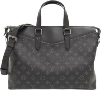 Louis Vuitton Pre-owned Vintage Canvas Briefcase - Heren - Vintage Handtas - Zwart - ONE Size - Vintage