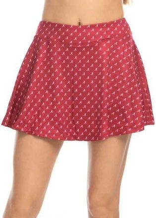 ZooZatZ Womens ZooZatz Crimson Alabama Crimson Tide Allover Print Flowy Skort at Nordstrom, Size X-Small