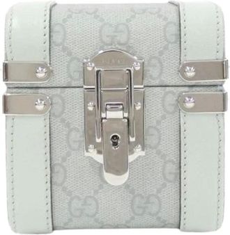 Gucci Pre-owned Mini Bags, female, Green, Size: ONE SIZE Pre-owned Ophidia GG Supreme Canvas Beauty Case