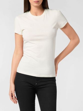 Philipp Plein T-shirt slim fit in cotone con logo tono su tono