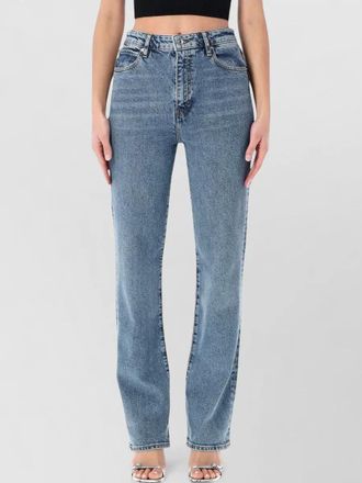 Frame Denim signature ruler trousers belt loops design