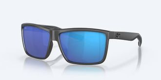 Costa Unisex Rinconcito Polarized Sunglasses In Matte Gray Blue Mirror