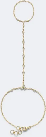 Shay Jewelry Infinity 18kt gold bracelet with diamonds