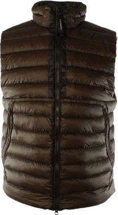 C.P. Company Bruine Bodywarmer Shell Art 18cmve 201a - Heren - Bodywarmers - Bruin - S - Jassen