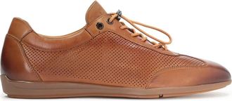Kazar Leren herenschoenen met perforaties - Heren - Veterschoenen - Bruin - 42 EU - Leer - Schoenen