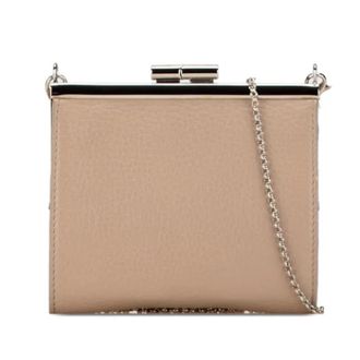 Bulgari Tweedehands leren portemonnees - Dames - Vintage Mini Tas - Beige - ONE Size - Vintage