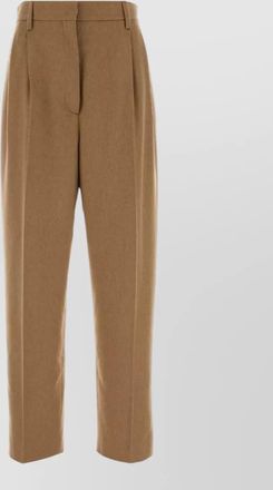 Prada camel hair tailored trousers