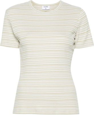 Filippa K Gestreept T-shirt - Dames - T-shirts - Veelkleurig - XS - Katoen - Tops