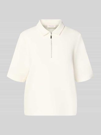 Christian Berg Regular Fit Poloshirt mit Rei&szlig;verschluss in Offwhite, Gr&ouml;&szlig;e XXL