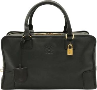 Loewe Pre-owned Amazona Handbag - Dames - Vintage Handtas - Zwart - ONE Size - Leer - Vintage