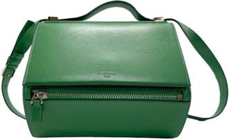 Givenchy Pre-owned Handbags, female, Green, Size: ONE SIZE Pre-owned Leather handbags