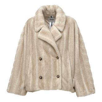 S.W.O.R.D 6.6.44 Ecopelliccia Corta Doppiopetto - - Jackets - Donna - Beige - S