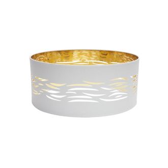 Fabrilamp Pantalla Colgante Niebla 1xe27 Blanco-oro 50dx50dx20h