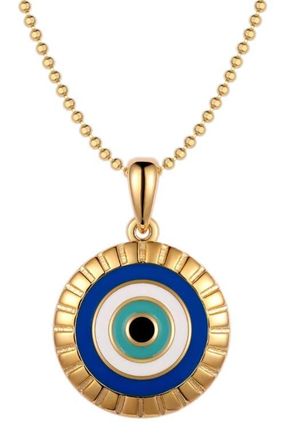 Mantra Evil Eye - I Am Supported And Protected necklace in Gold at Nordstrom