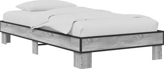vidaXL Estructura De Cama Sonoma Gris 80 X 200 Cm Madera De Ingenier&iacute;a Vidaxl