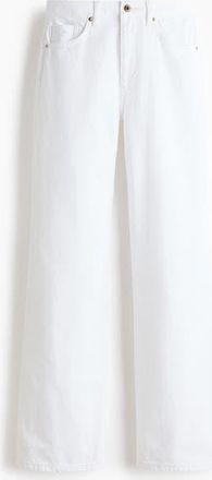 H&M Wide Ultra High Jeans in Ivory at Nordstrom, Size 18