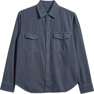 Rag & Bone Jack Engineered Denim Button-Up Shirt in Minna at Nordstrom, Size Xx-Large