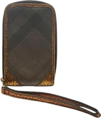 Burberry Pre-owned Vintage Coated Canvas Clutch - Dames - Vintage Clutch - Veelkleurig - ONE Size - Vintage