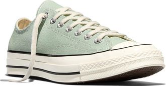 Converse Chuck 70 Low Top Sneaker in Thyme Again/Egret/Black at Nordstrom, Size 10.5