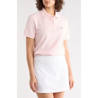 Lacoste Short Sleeve Polo in Flamingo at Nordstrom Rack, Size 44
