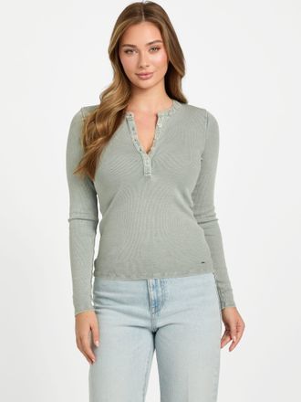 Guess Denaya Washed Henley Top
