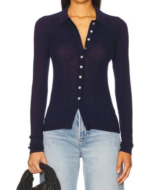 Pistola Denim Korey Top In Navy