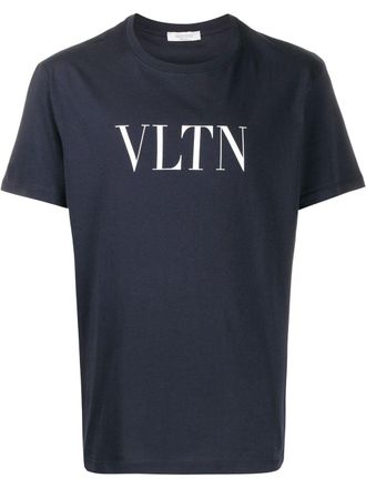 Valentino Garavani T-shirt VLTN con stampa - Blu