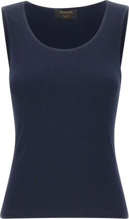 Gran Sasso Tanktop - Dames - Tops zonder mouwen - Blauw - M - Katoen - Tops