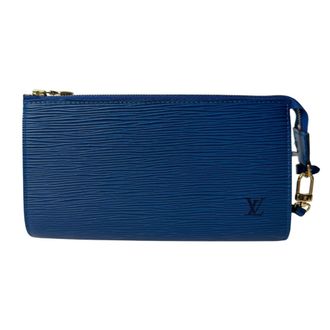 Louis Vuitton Toledo Blue Epi Leather Pouch (Pre-Owned)