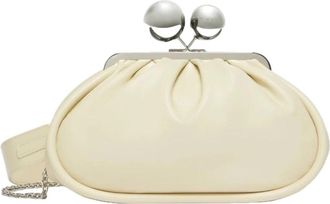 Max Mara Milvanew Pasticcino Bag - Dames - Clutches - Beige - ONE Size - Leer - Tassen