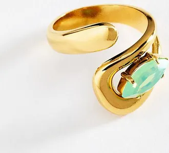 Anthropologie Bezel Wrap Ring