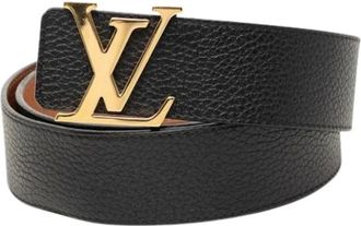 Louis Vuitton Pre-owned Belts, male, Black, Size: ONE SIZE Pre-owned Vintage Standard Belt